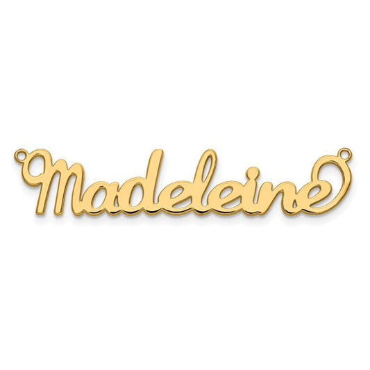 The Dainty Name Charm on Chain