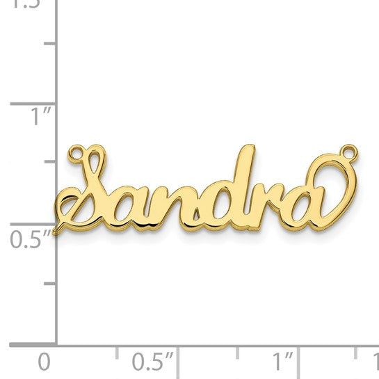 The Dainty Name Charm on Chain