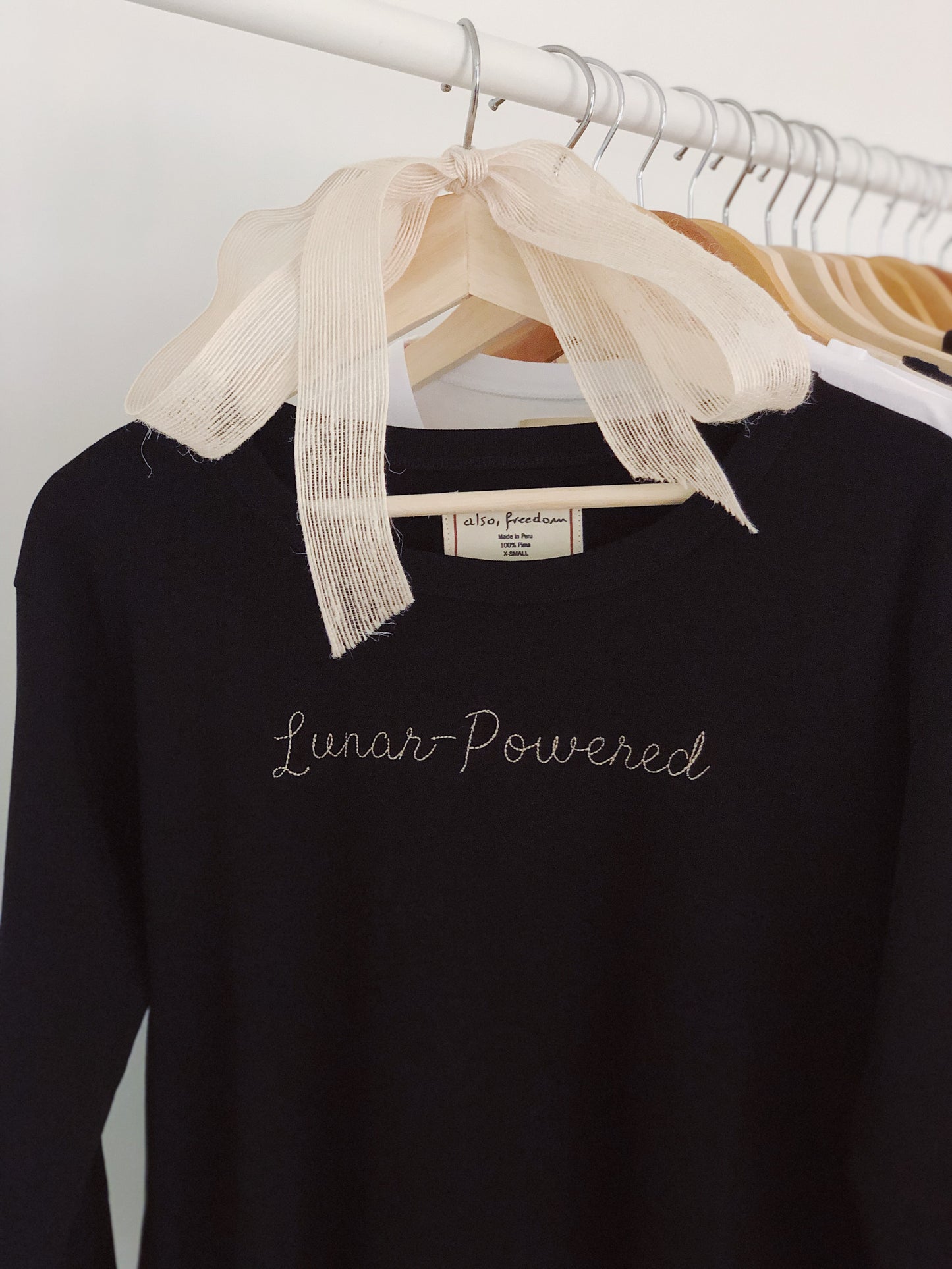 Lunar-Powered, High-Waisted Long Sleeved Tee - Also, Freedom