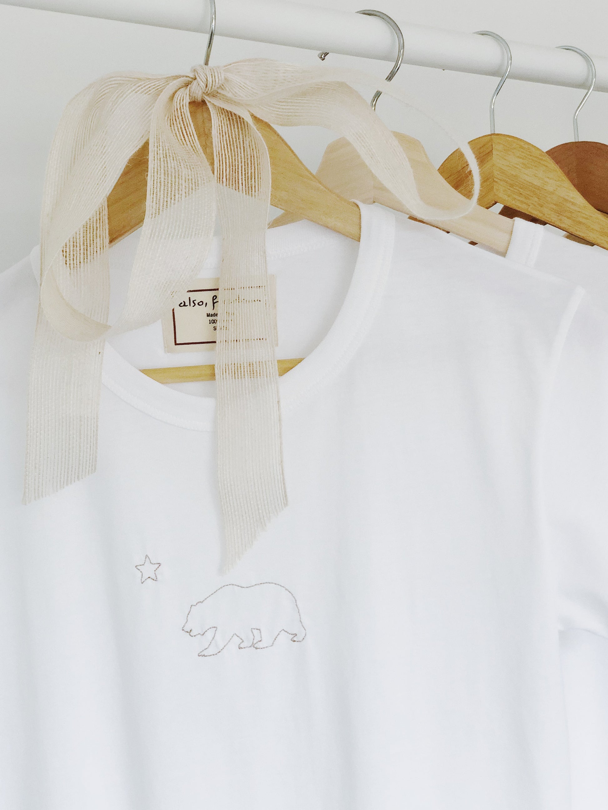 California Bear Flag Baby Girl Tee