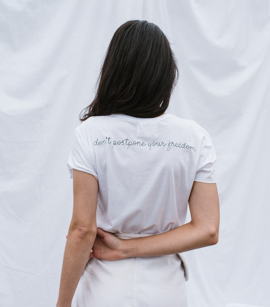 Don't Postpone Your Freedom, Baby Girl Tee - Also, Freedom