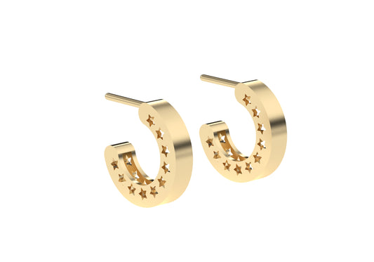 Mini Sprinkle of Courage Hoop Earrings - Also, Freedom