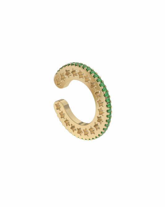 Sprinkle of Courage Ear Cuff- Emerald - Also, Freedom