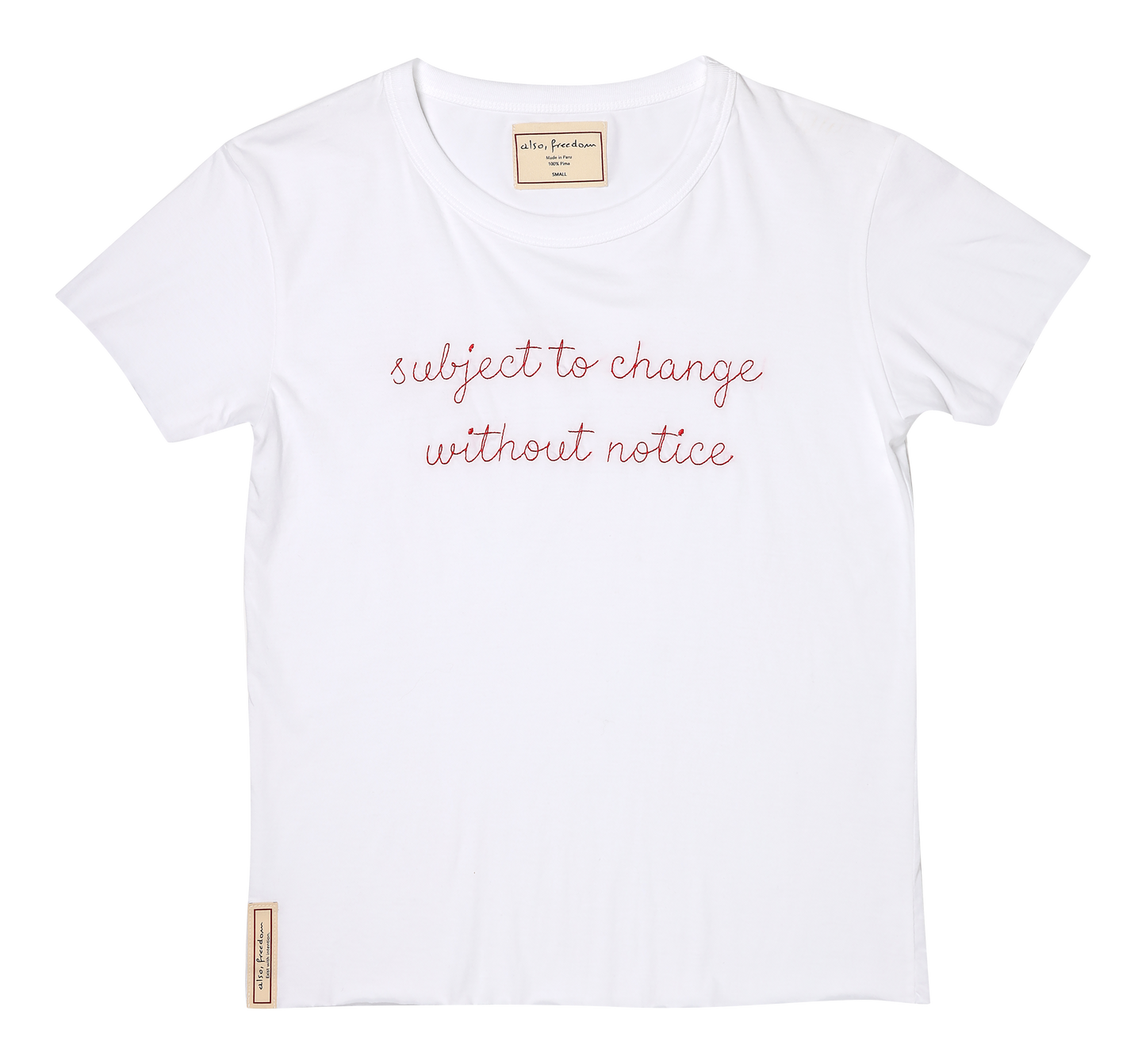 Subject to Change Without Notice, Baby Girl Tee - Also, Freedom