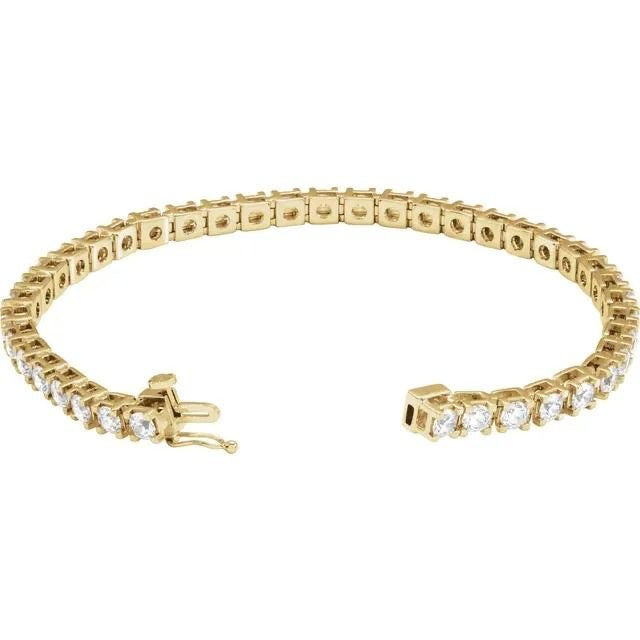 14k Love All Tennis Bracelet 1CTW