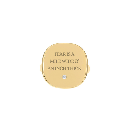 The Franca Ober Signet Ring - Fear