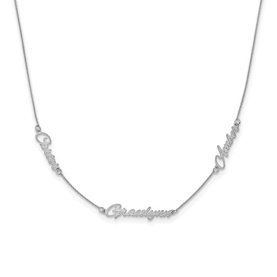 Three Name Necklace