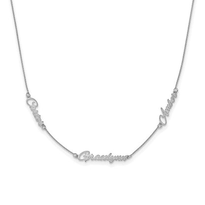 Three Name Necklace