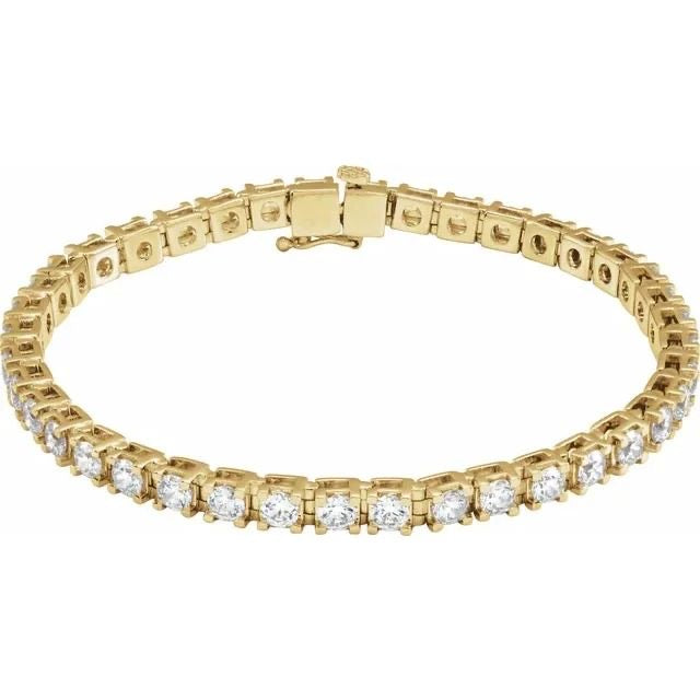 14k Love All Tennis Bracelet 1CTW