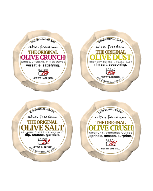 The Crunchy Olive Sampler (4)