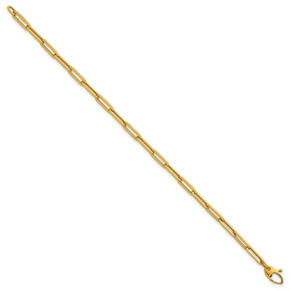 14k Fine Paperclip Anklet