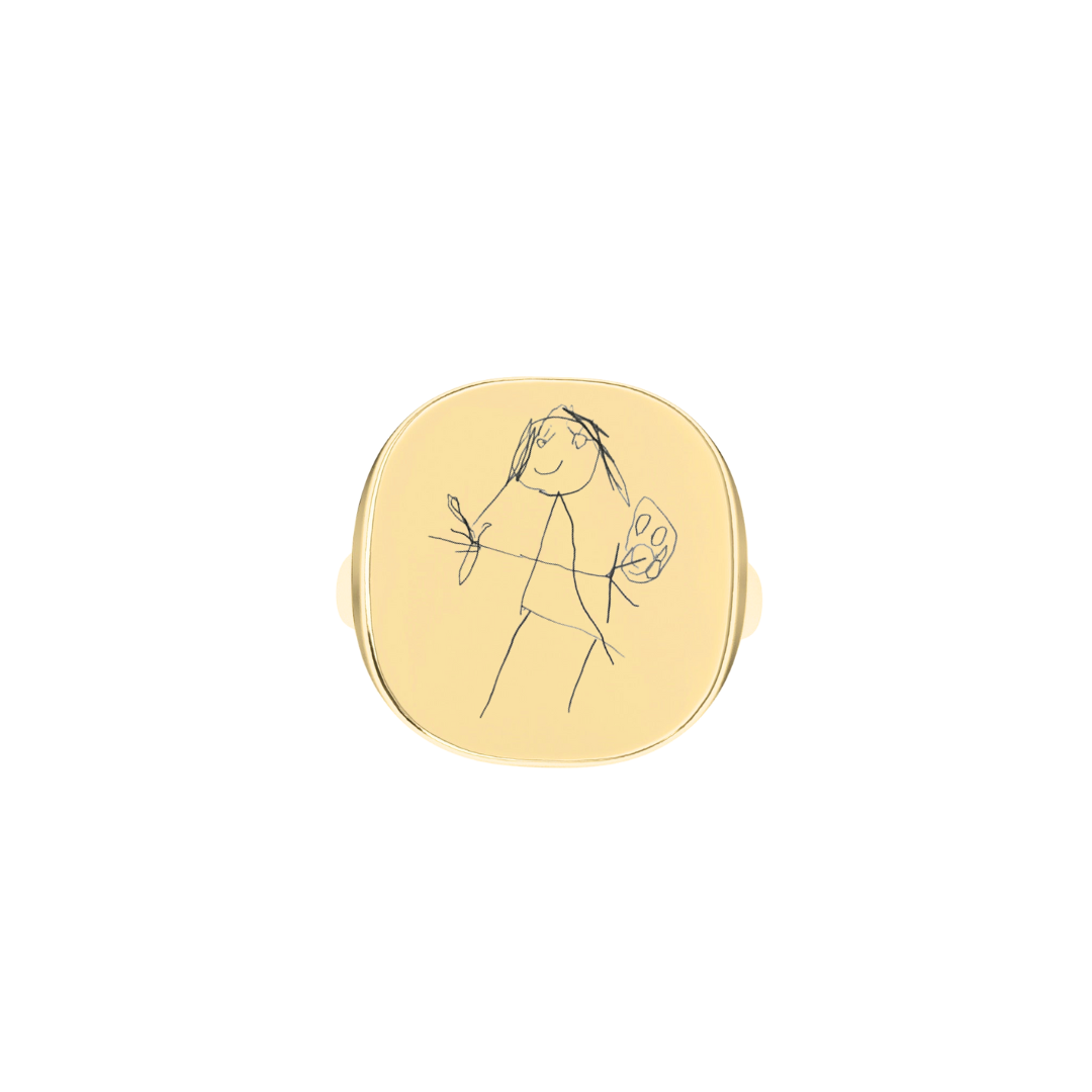 The Franca Touch Ober Signet Ring - Custom Drawing