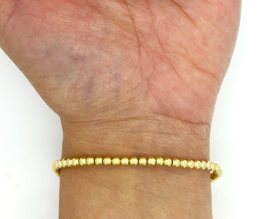14k GF Gold Drop Bracelet 3mm