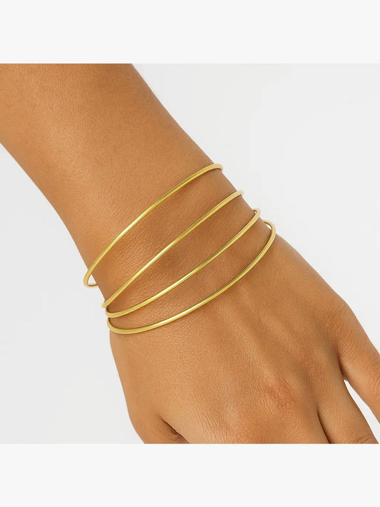 14k Nude Slip-On Bangle