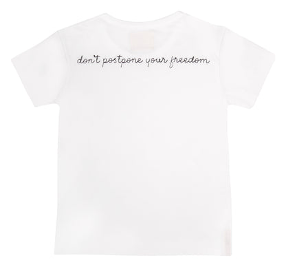 Don't Postpone Your Freedom, Baby Girl Tee