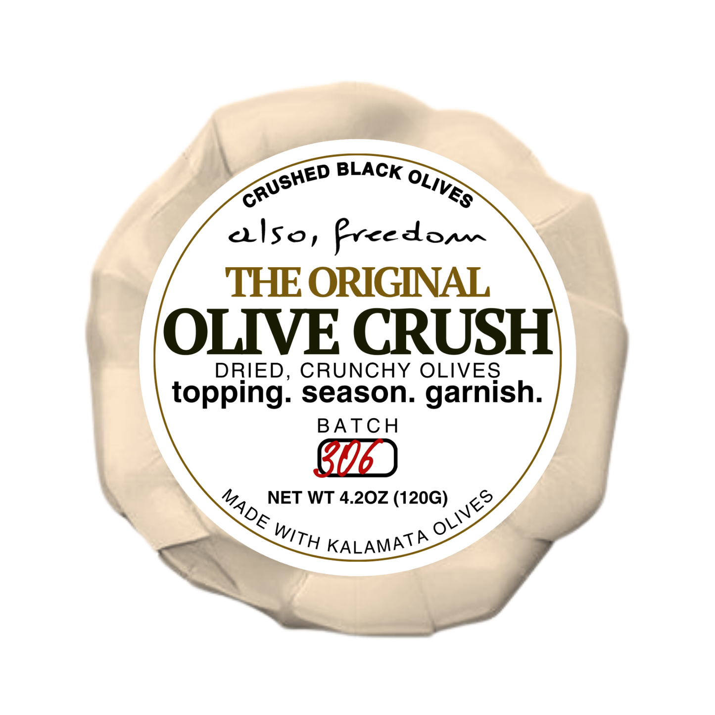 BIGGER SIZE - The Original Black Olive Crush 120g