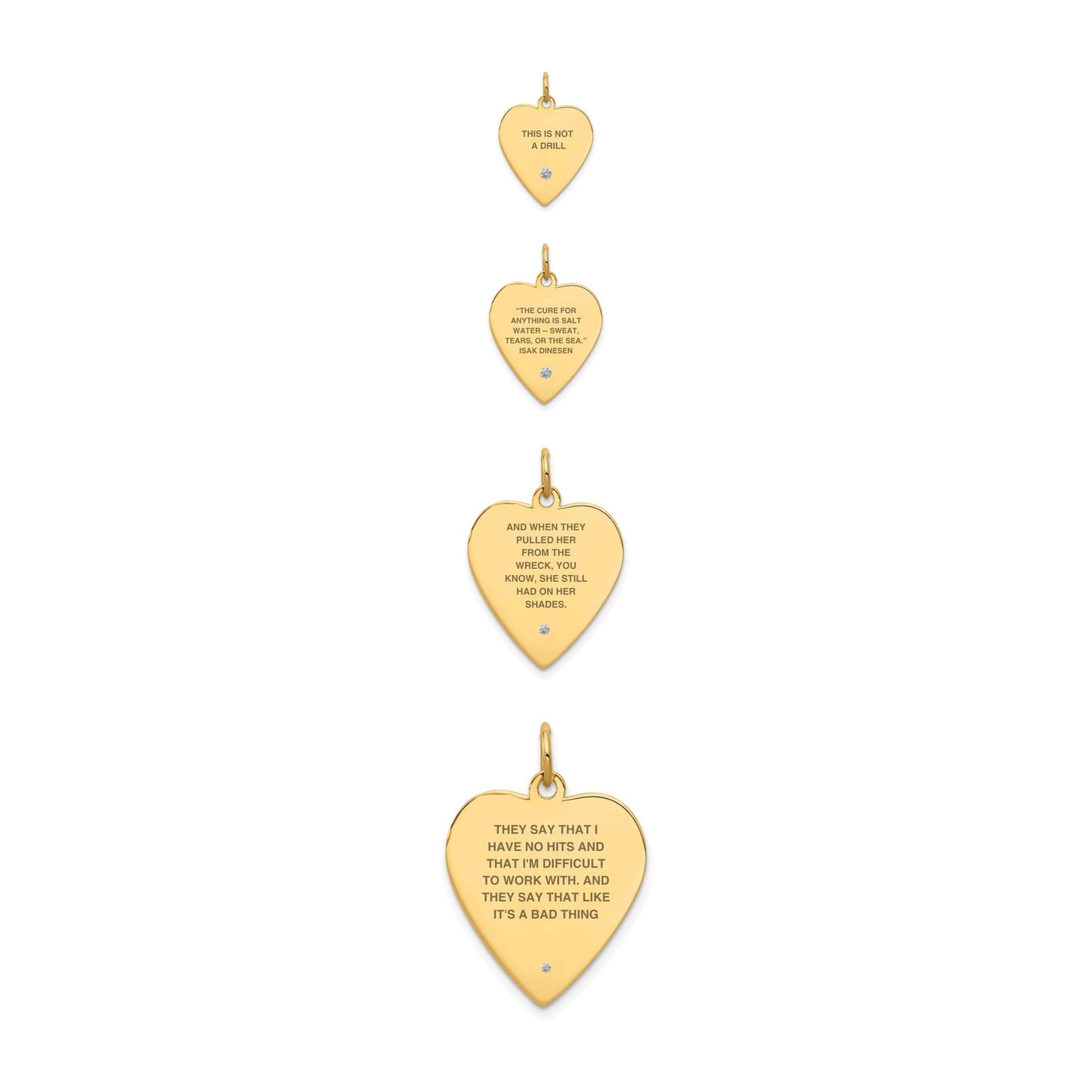 Whole Heart Don't Panic Charm (4 Sizes)