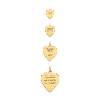 Whole Heart Don't Panic Charm (4 Sizes)