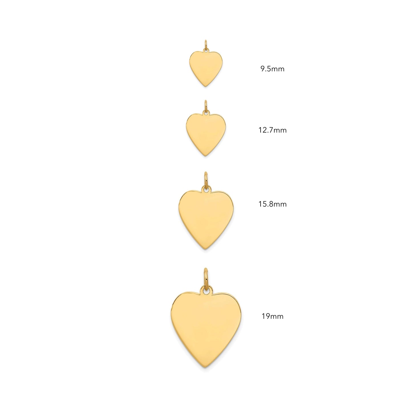 Whole Heart Never Charm (4 Sizes)