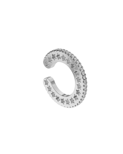 Sprinkle of Courage Ear Cuff | Diamond, Silver