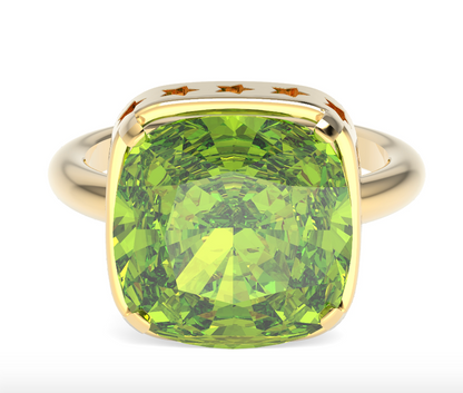 Leo Ring - Cushion Cut Peridot