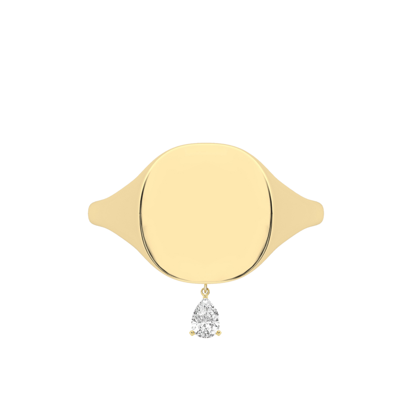 The Franca Pendulum Pear Diamond Ring