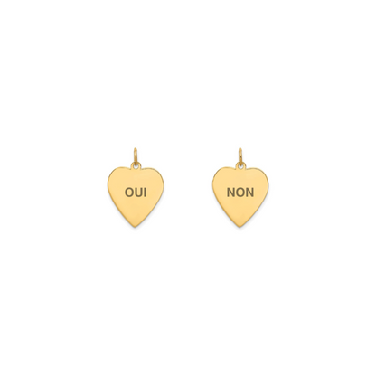 Whole Heart Oui Non Charm (4 Sizes)