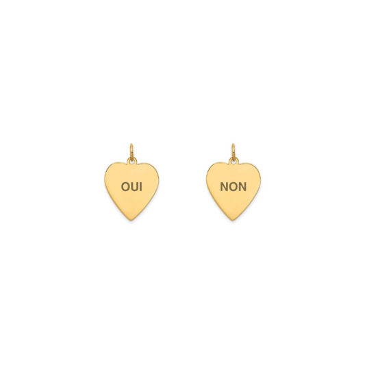 Whole Heart Oui Non Charm (4 Sizes)
