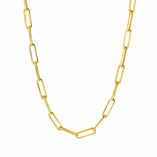 Heavy Paper Clip Chain | 14k Gold | 18 inch