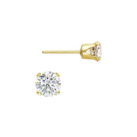14k GF Solitaire Stud