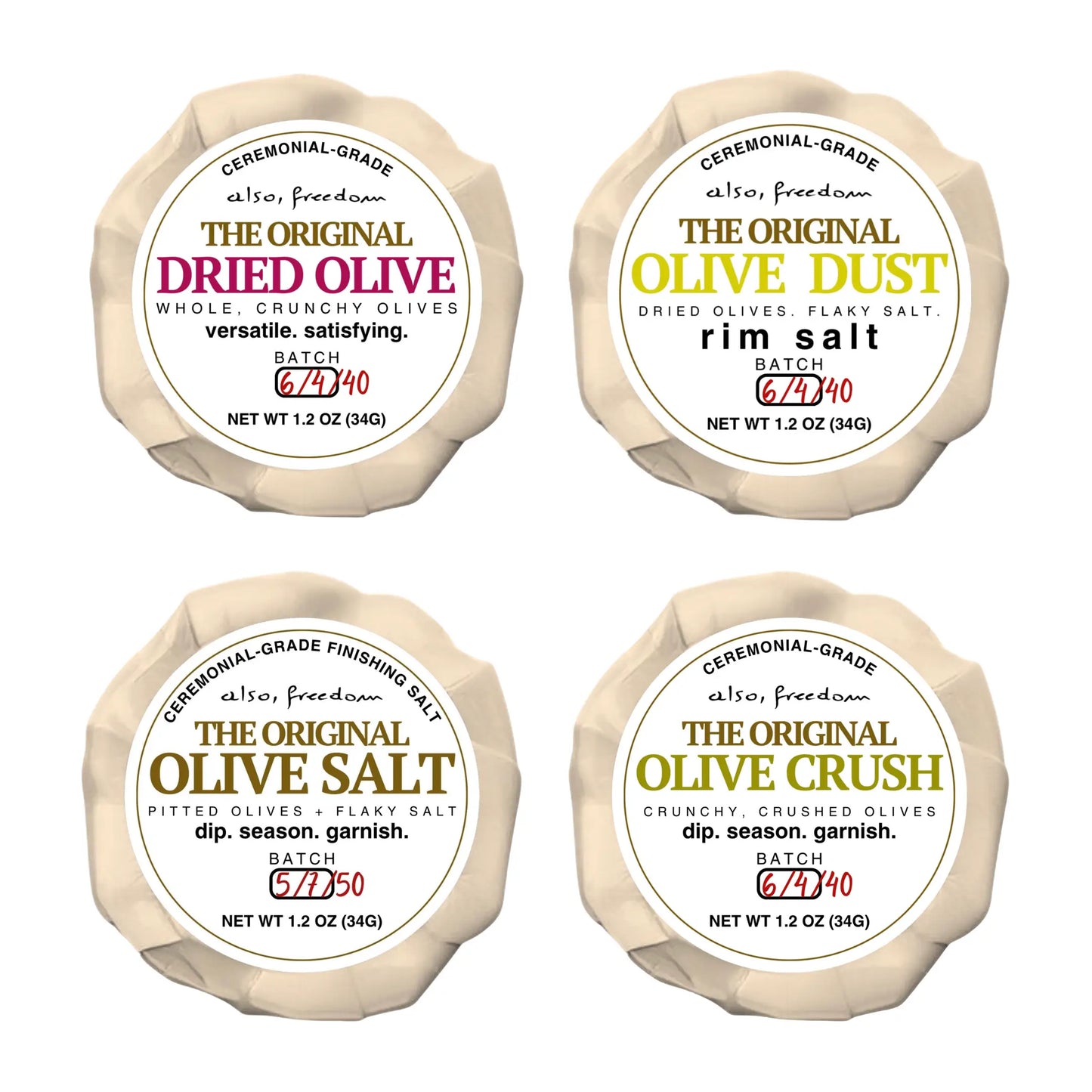 The Crunchy Olive Sampler