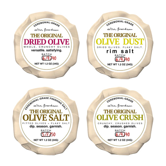 The Crunchy Olive Sampler