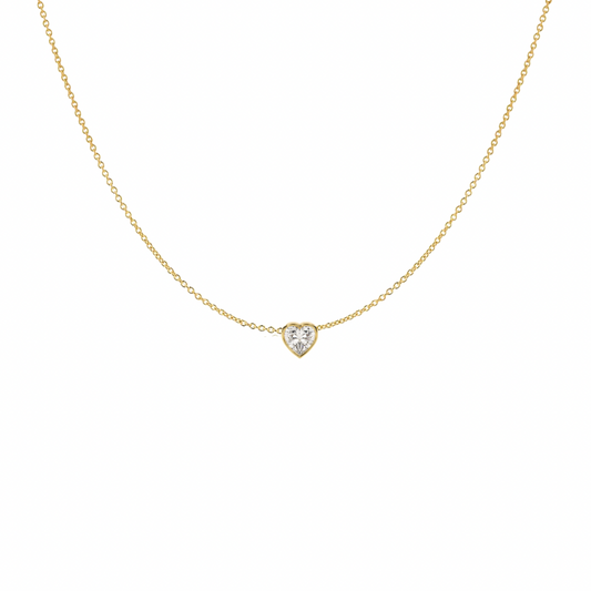 Floating Heart Diamond Necklace (.5 ct.)
