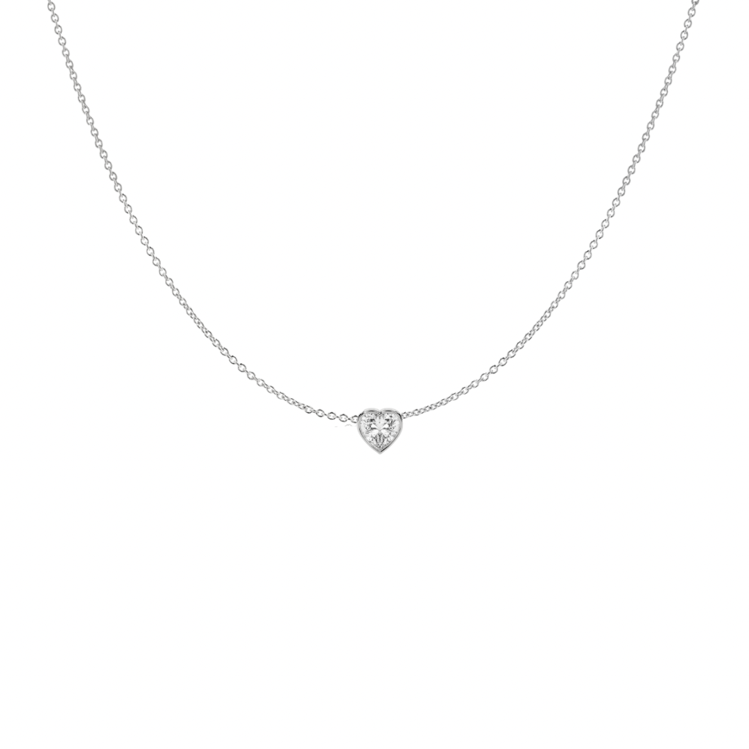 Floating Heart Diamond Necklace (.5 ct.)