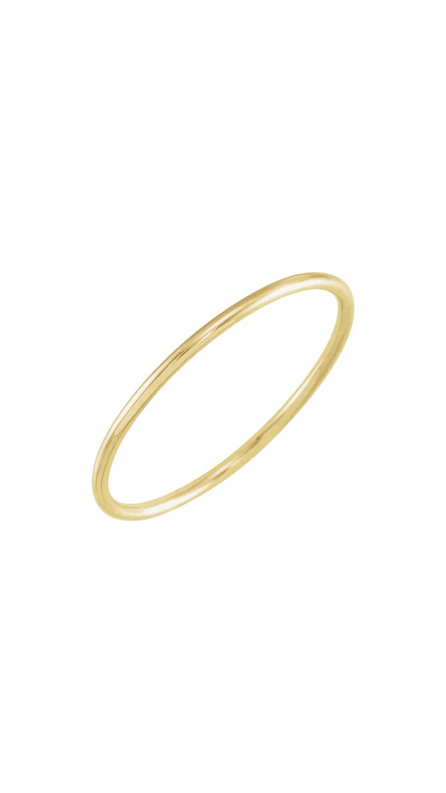 14k Thin Gold Band