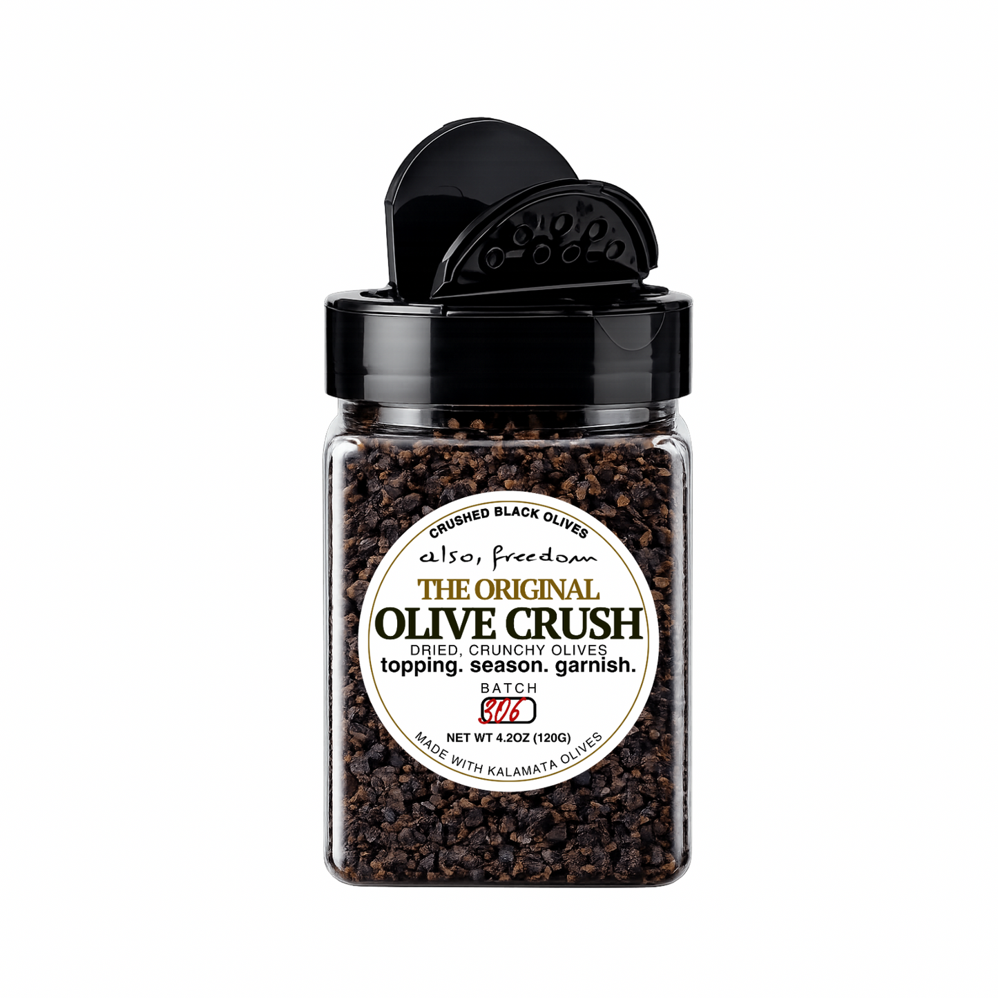 The Original Black Olive Crush - Shaker Jar 120g
