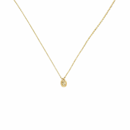 Floating Pear Diamond Necklace