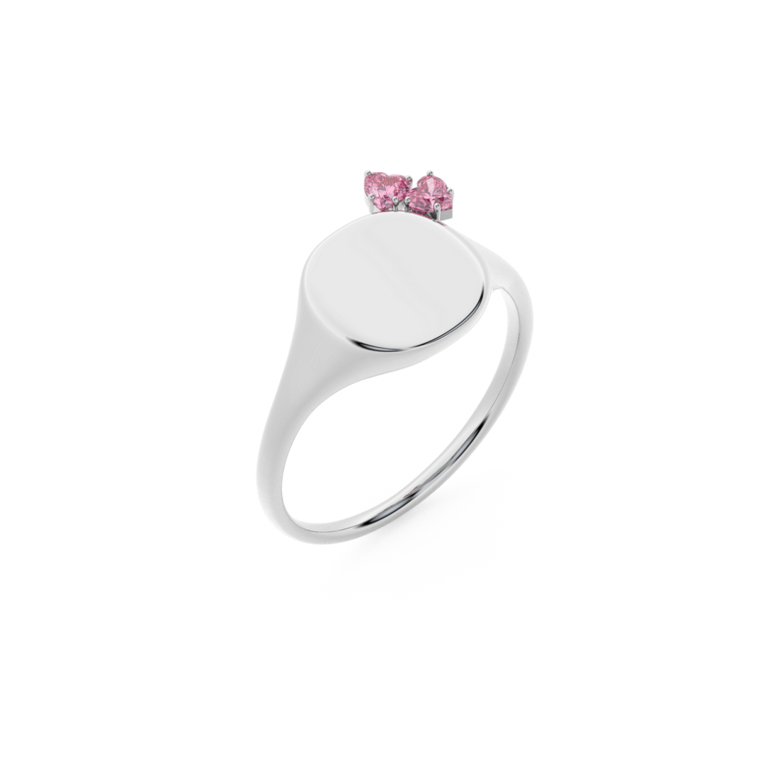 The Franca Double Heart Ring - Also, Freedom