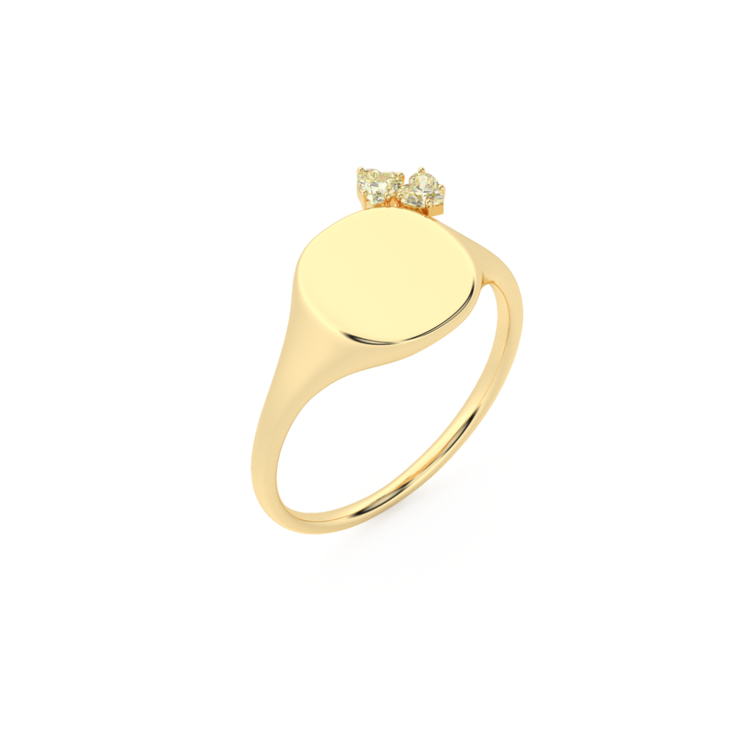 The Franca Double Heart Ring - Also, Freedom
