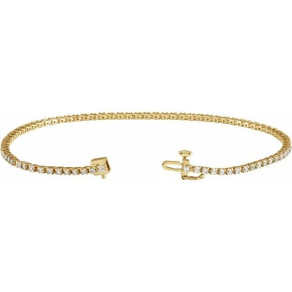 14k Love All Tennis Bracelet 2CTW