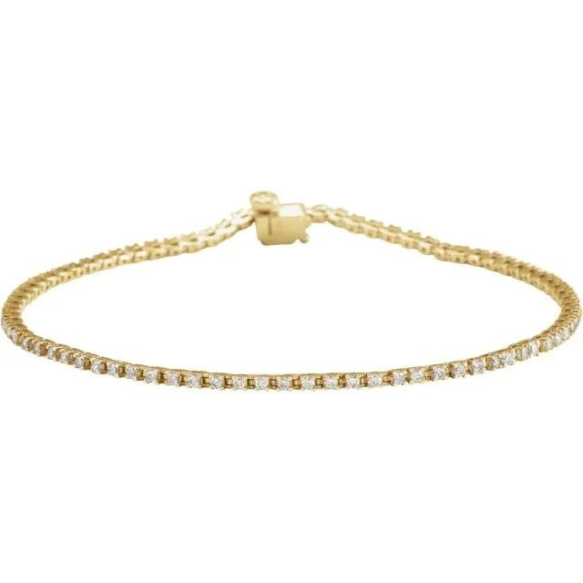 14k Love All Tennis Bracelet 6CTW