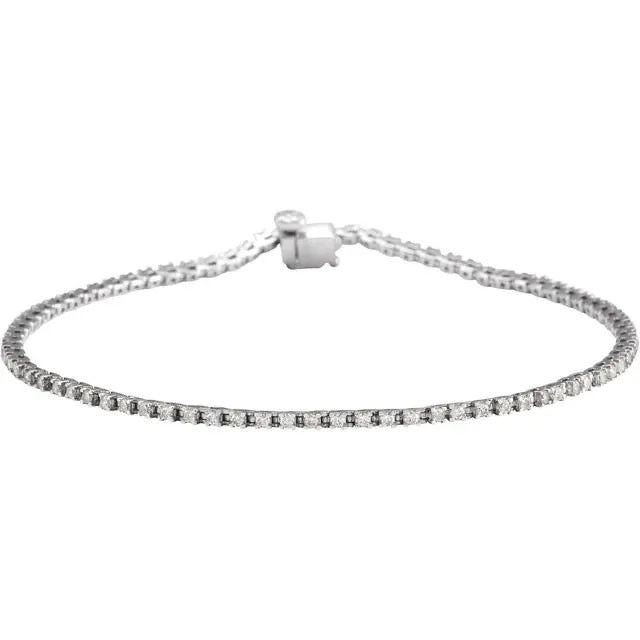 14k Love All Tennis Bracelet 2CTW