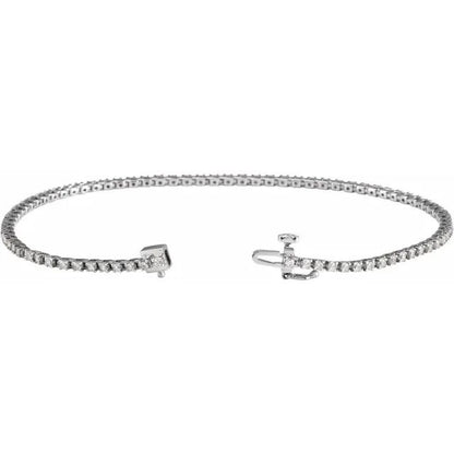 14k Love All Tennis Bracelet 1CTW