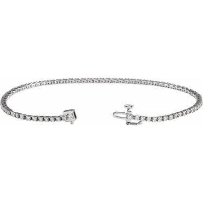 14k Love All Tennis Bracelet 9CTW