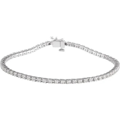 14k Love All Tennis Bracelet 8CTW