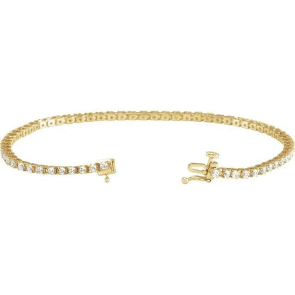 14k Love All Tennis Bracelet 8CTW