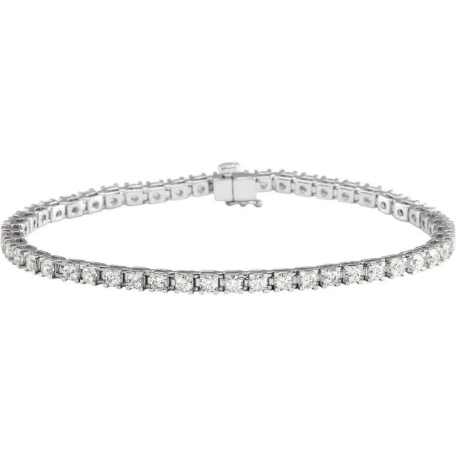 14k Love All Tennis Bracelet 1CTW