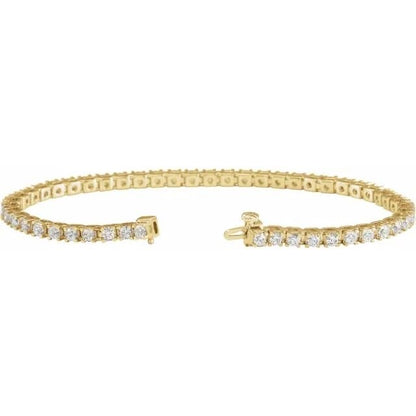 14k Love All Tennis Bracelet 1CTW