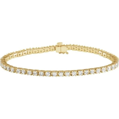 14k Love All Tennis Bracelet 1CTW