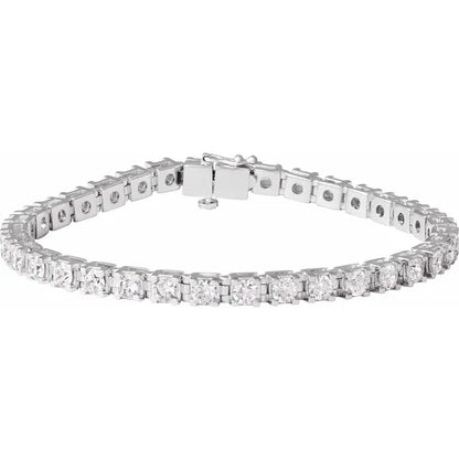 14k Love All Tennis Bracelet 9CTW